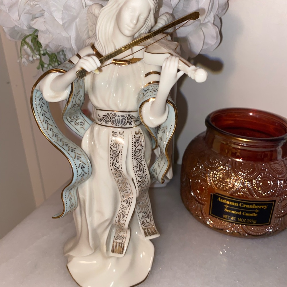 Lenox Porcelain Angel with Gold Accents-
New in Box